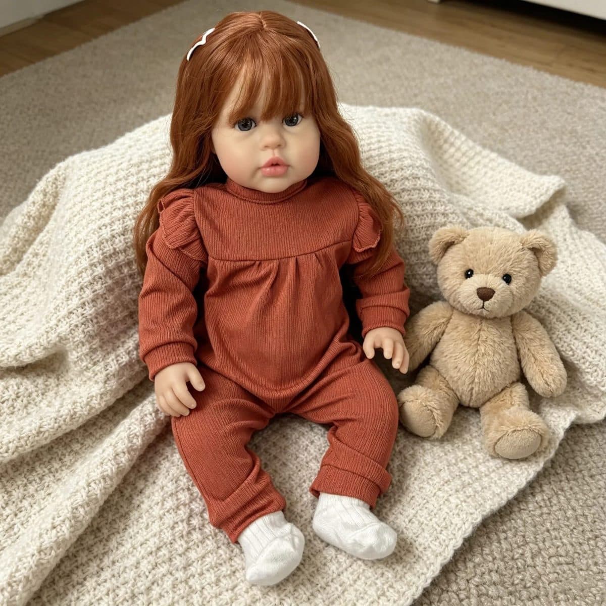 Bebê Reborn Charlotte 🌸TECIDO 🌸