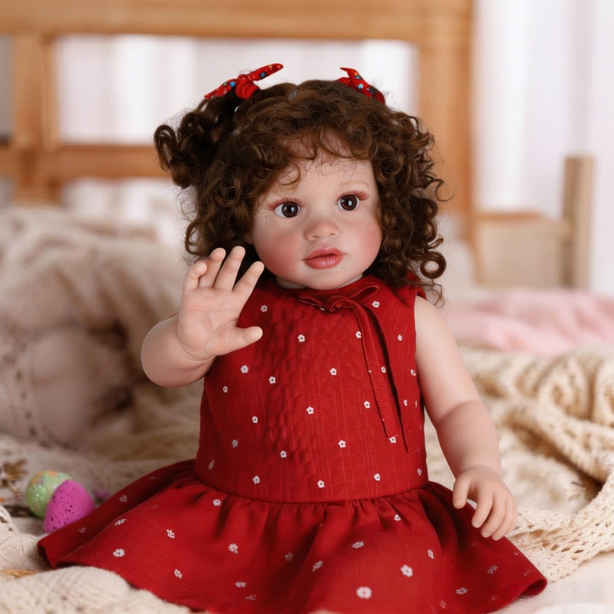 Bebê Reborn Ellen 🎅EDIÇÃO LIMITADA DE NATAL 🎄TECIDO🎄