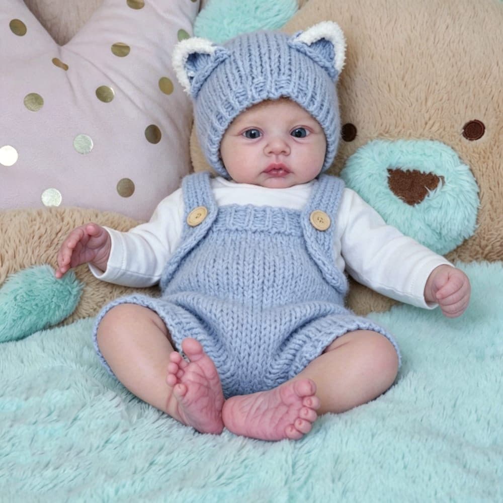 Bebê Reborn Jeorgin 🧸 TECIDO 💙